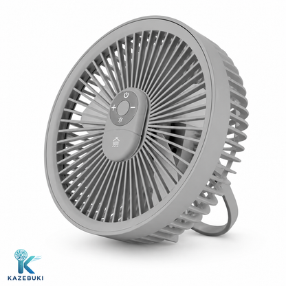 Kazebuki™ 3WAYミニ扇風機 LEDライト付き 🌿✨
